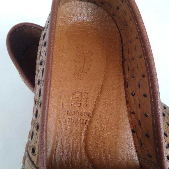 Spring Step Brown Perforated Loafers - Picture 5 of 9